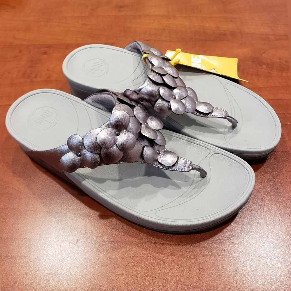 Fitflop Fleur Pewter Size US9